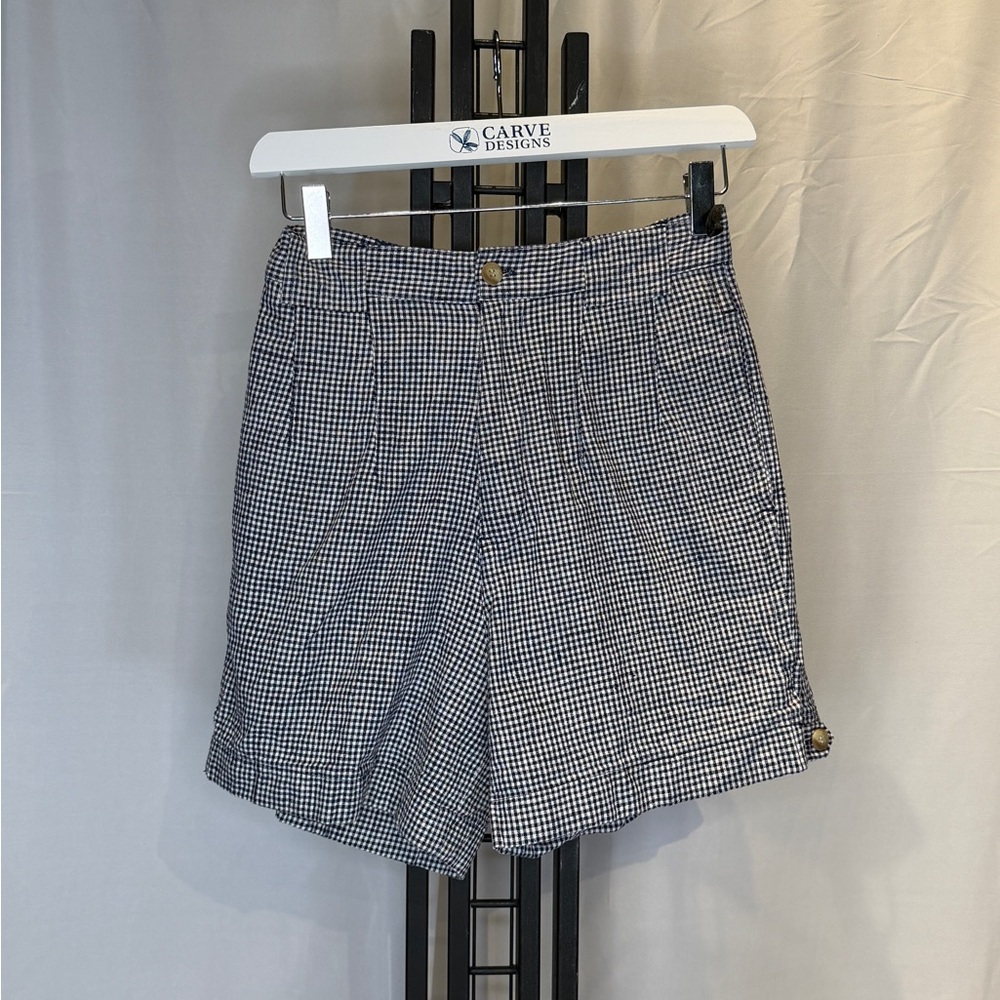 Ruff Hewn Black and White Checkered Women's Shorts